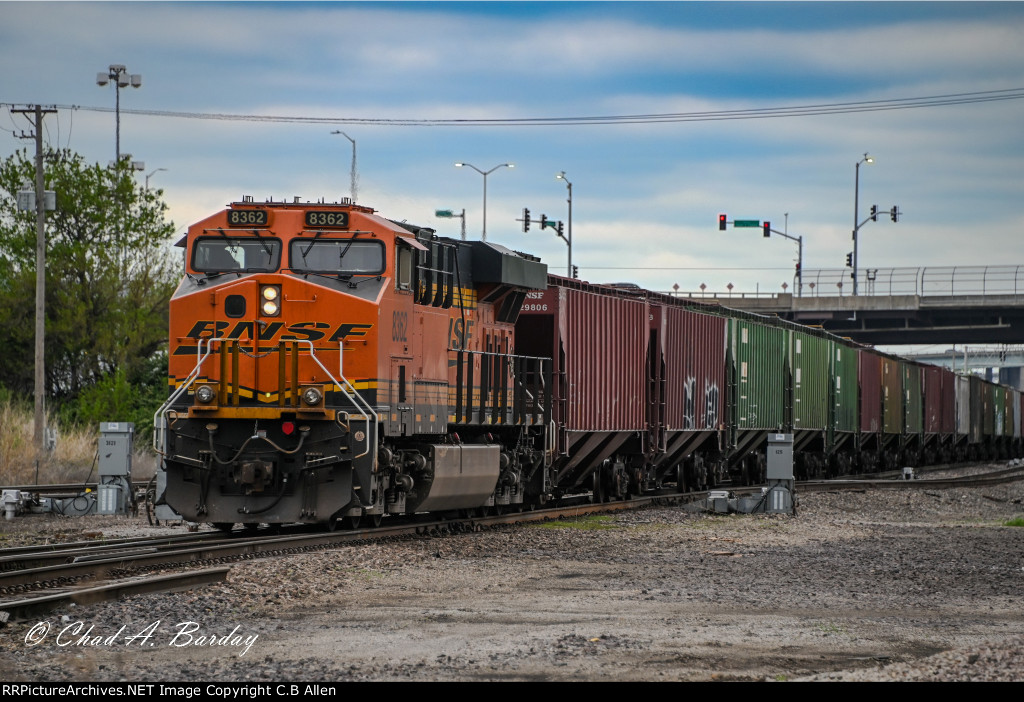 GRAIN TRAIN FROM THE REAR